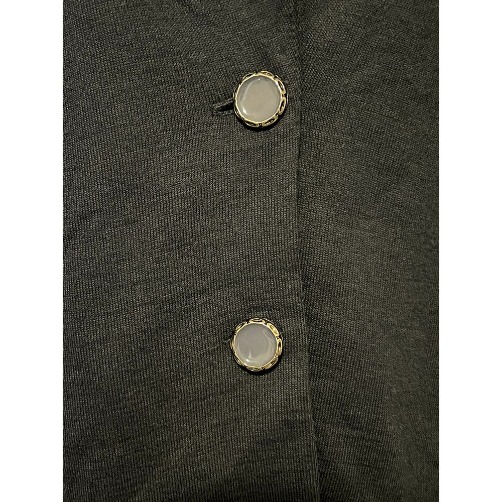 Vintage Carla Ferroni Wool Blazer Navy Blue Preppy Dark Academia Made in Italy - Picture 4 of 7